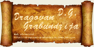 Dragovan Grabundžija vizit kartica